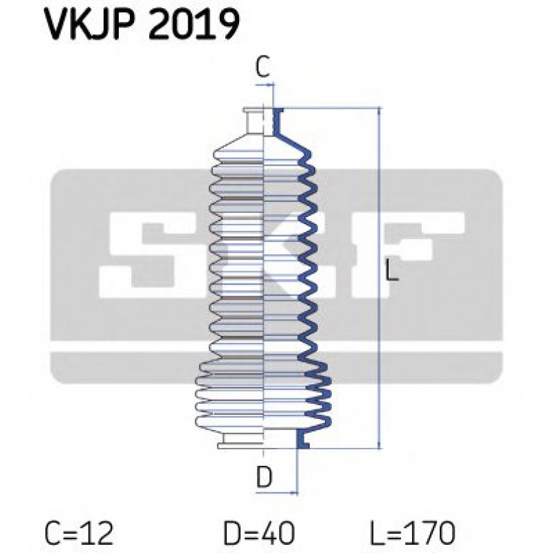 VKJP 2019 SKF - Пильовик привідного валу
